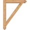 Ekena Millwork Traditional Arts and Crafts Smooth Bracket w/ Offset Brace, Western Red Cedar, 5 1/2"W x 30"D x 38"H BKT0604X30X38TRA03SWR - alternate 2